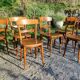 Lot of 6 Horgen-Glaris bistro chairs from the 40s