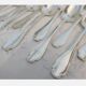 Alfenide Christofle 12 table covers 24p silver metal Model Pompadour