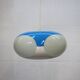 Unique Space age bug eye ufo lamp *** Massive Belgium *** blue and white
