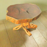 Table low trunk with feet/legs roots