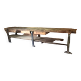 Solid wood workbench heavy goods vehicle garage