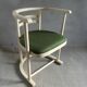 White patina wooden armchair, 1950s