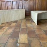 Travertine coffee table