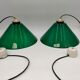 Green opaline pair
