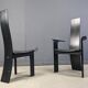 Set of 6 belgian high back dining chairs, 1980s