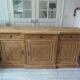 Buffet 3 doors of beautiful Louis XVI style in raw wood