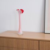 Pink vase, Murano glass, Italian design, 1970s, made in Italy