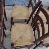 Series of 6 mulched chairs