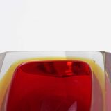 Cendrier diamant en verre de Murano par Seguso