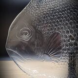 Large fish dish 40x33 transparent