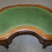 Military Campaign Kidney Desk Regency by Gillow's of Lancaster with Brass Gallery