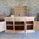 Buffet in solid cherry wood, fully sandblasted.