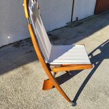 Set of 6 dining chairs deck line folding boat decoration