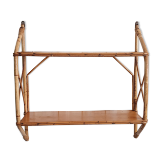 Rattan shelf