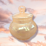 Bonbonnière rose iridescent