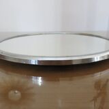40s 50s chrome brass mirror tray