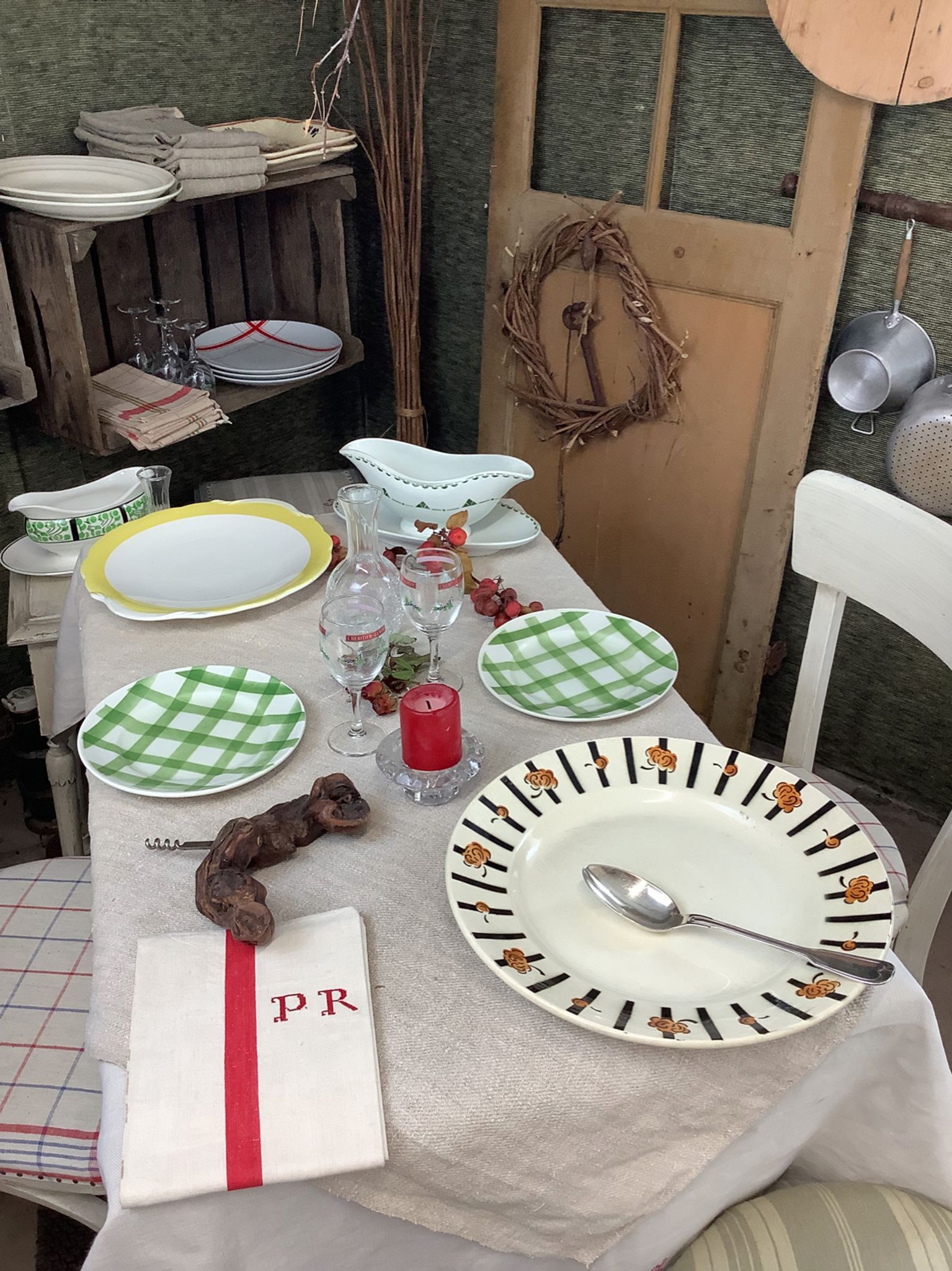 Vintage dish made in France Badonviller