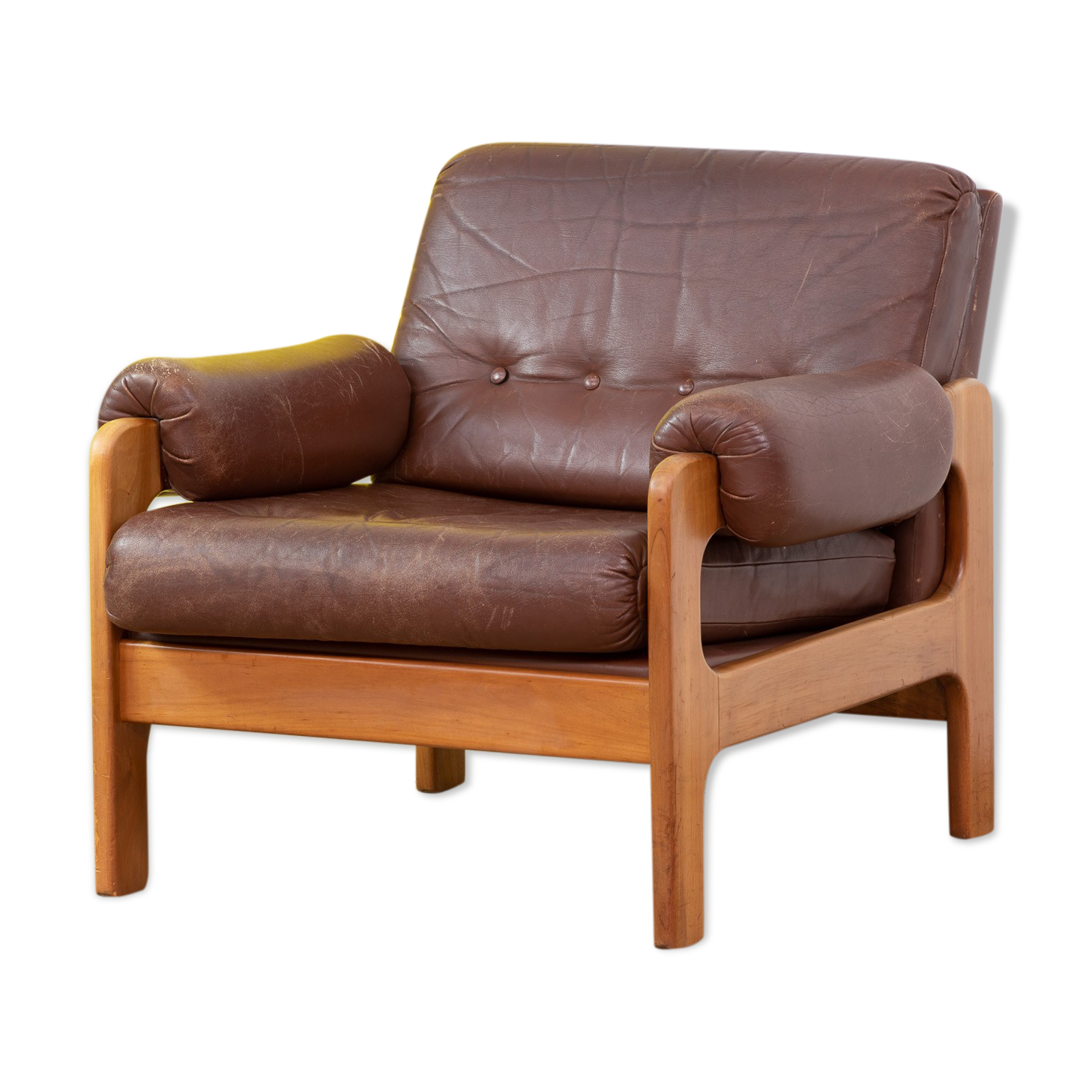 Fauteuil Scandinave Vintage – 80 cm