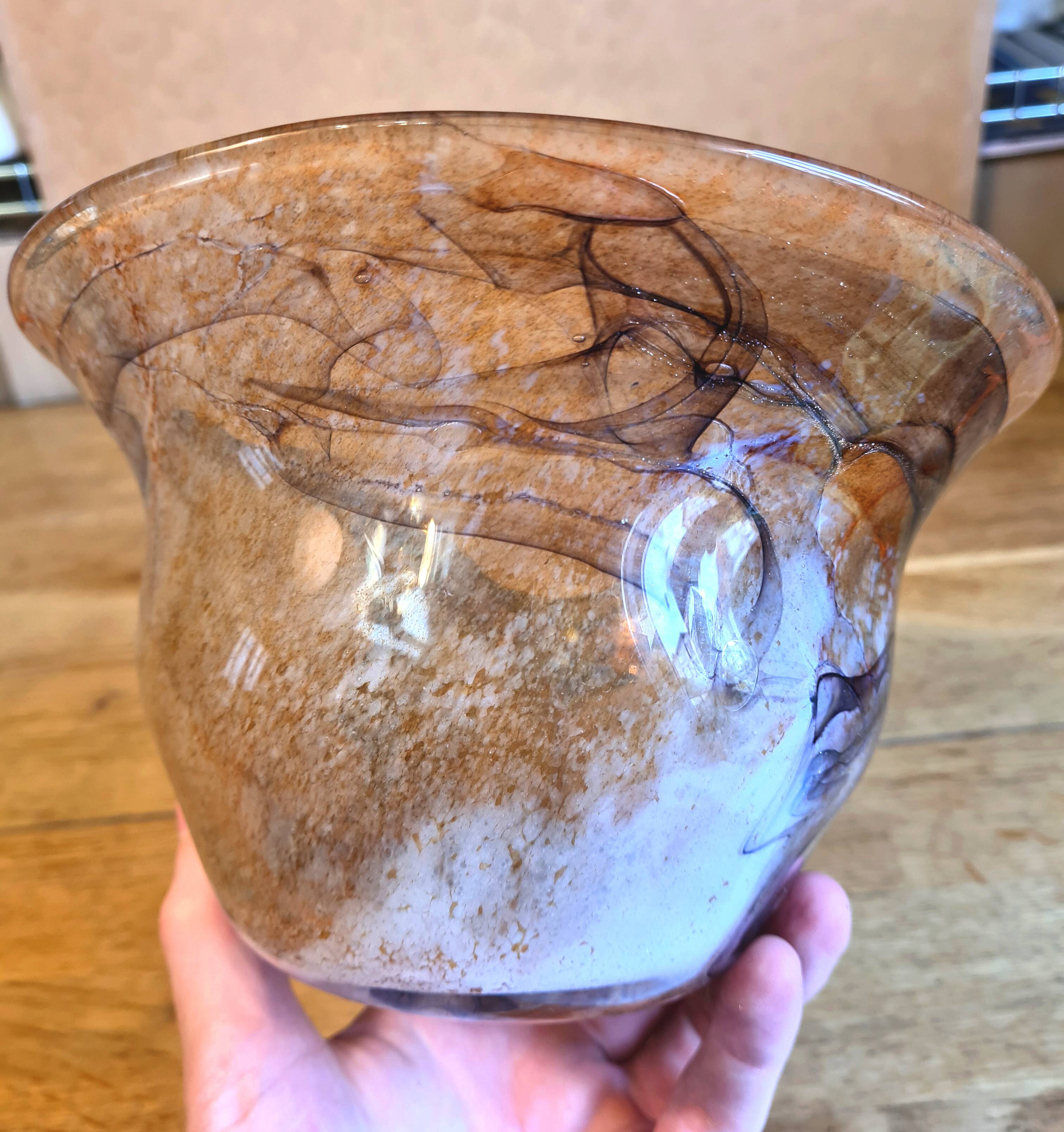 Vase in blown glass Maure Vieil