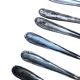 Nine small silver teaspoons