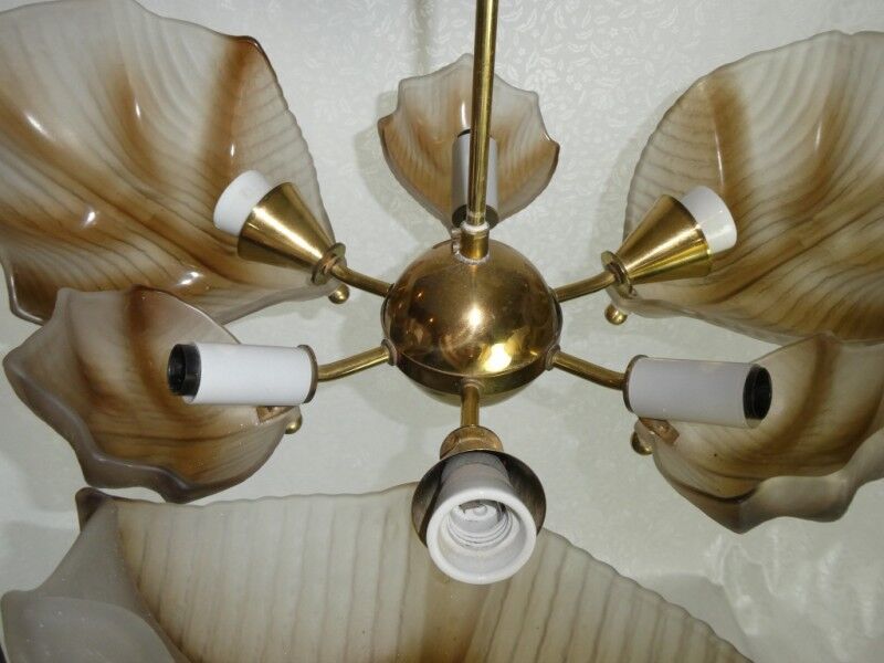 Vintage shell chandelier