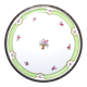 Haviland pie dish in Limoges porcelain with a Minerva silver rim.
