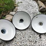 Enameled sheet metal lamps