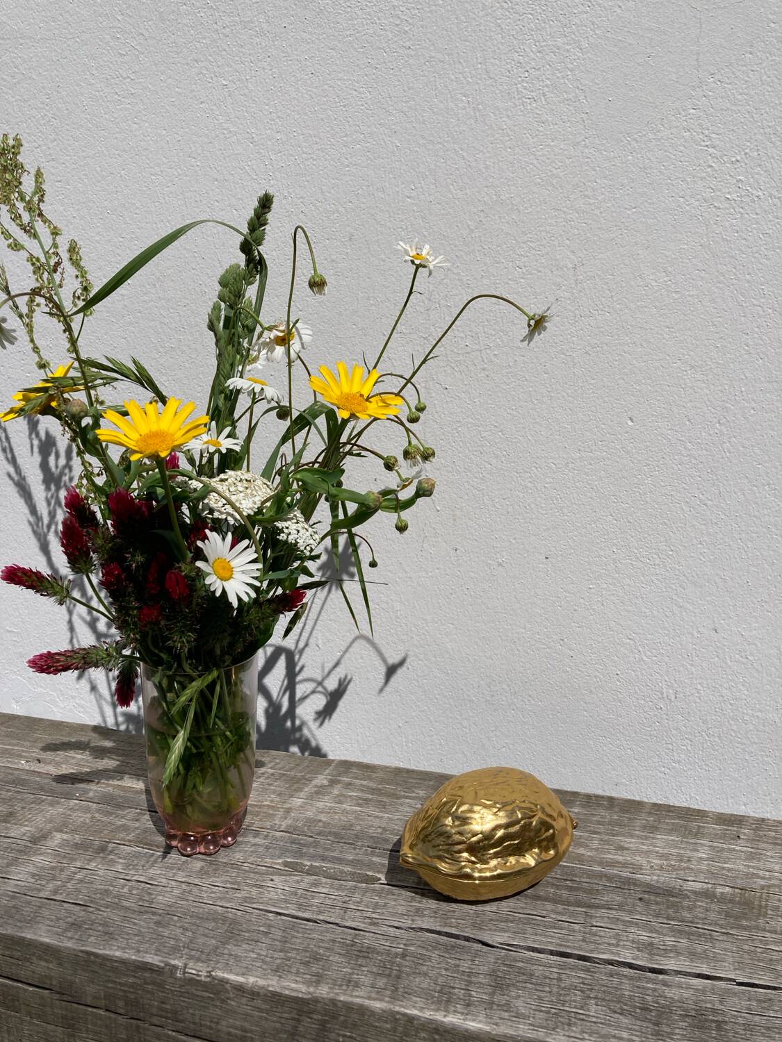 Golden metal nutcracker