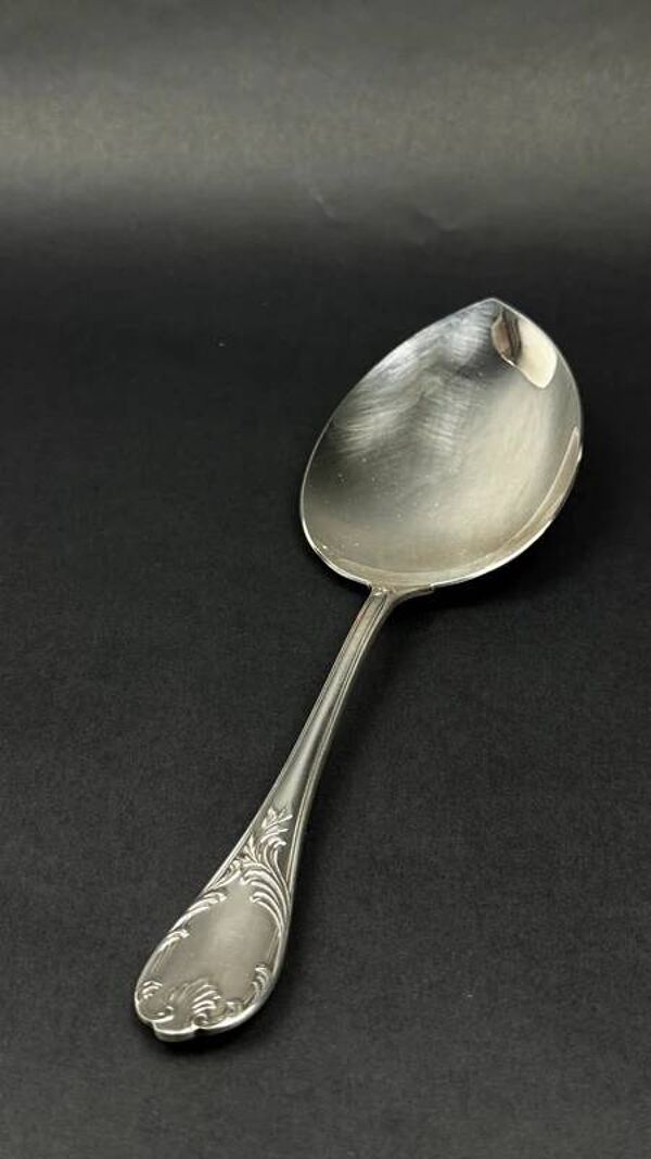 Cuillère à servir la glace Christofle Marly métal argenté neuve années 80