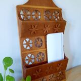 Wooden letter holder