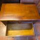 Louis XVI style commode in solid cherry wood.