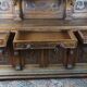 19th-century walnut buffet with two bodies.
