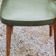 Pair of 50's Scandinavian style mahogany chairs