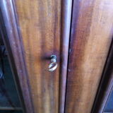 Mahogany bookcase glazed glass warhead windows