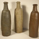 Set of three stoneware bottles