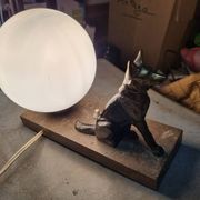 Art deco dog ball lamp, 1930