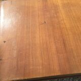 Vintage secretary desk, known as donkey's back, in cherry wood, Italian by Marelli & Fratelli.