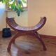Curule or Dagobert teak seat