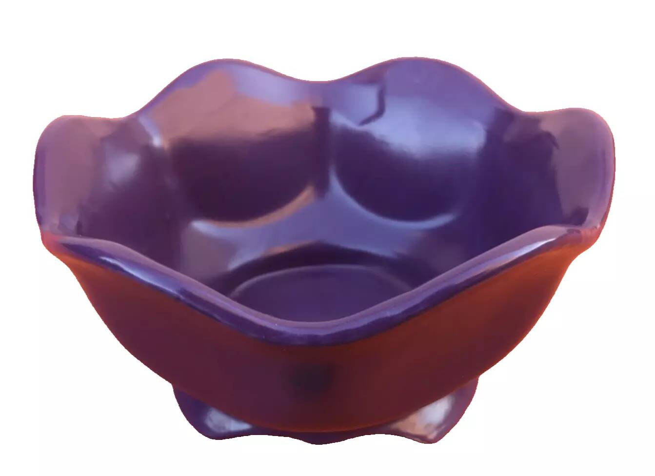 Polylobe Ceramic Planter / Decorative Pot on Pedestal