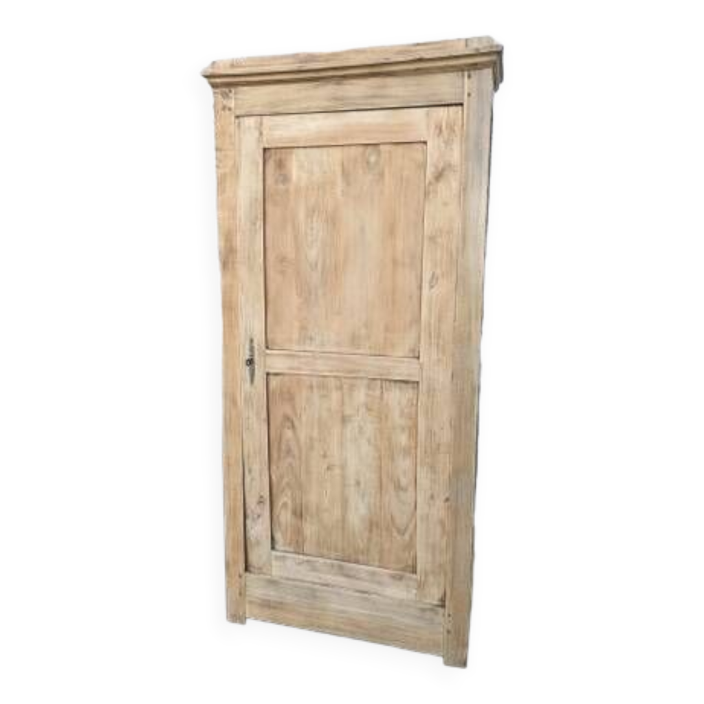 Armoire une porte en bois naturel Selency
