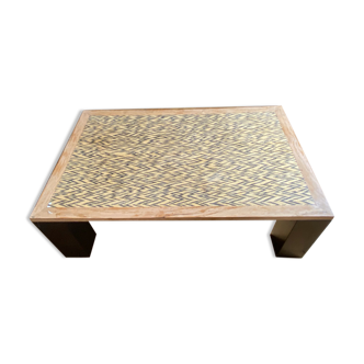 Wooden coffee table