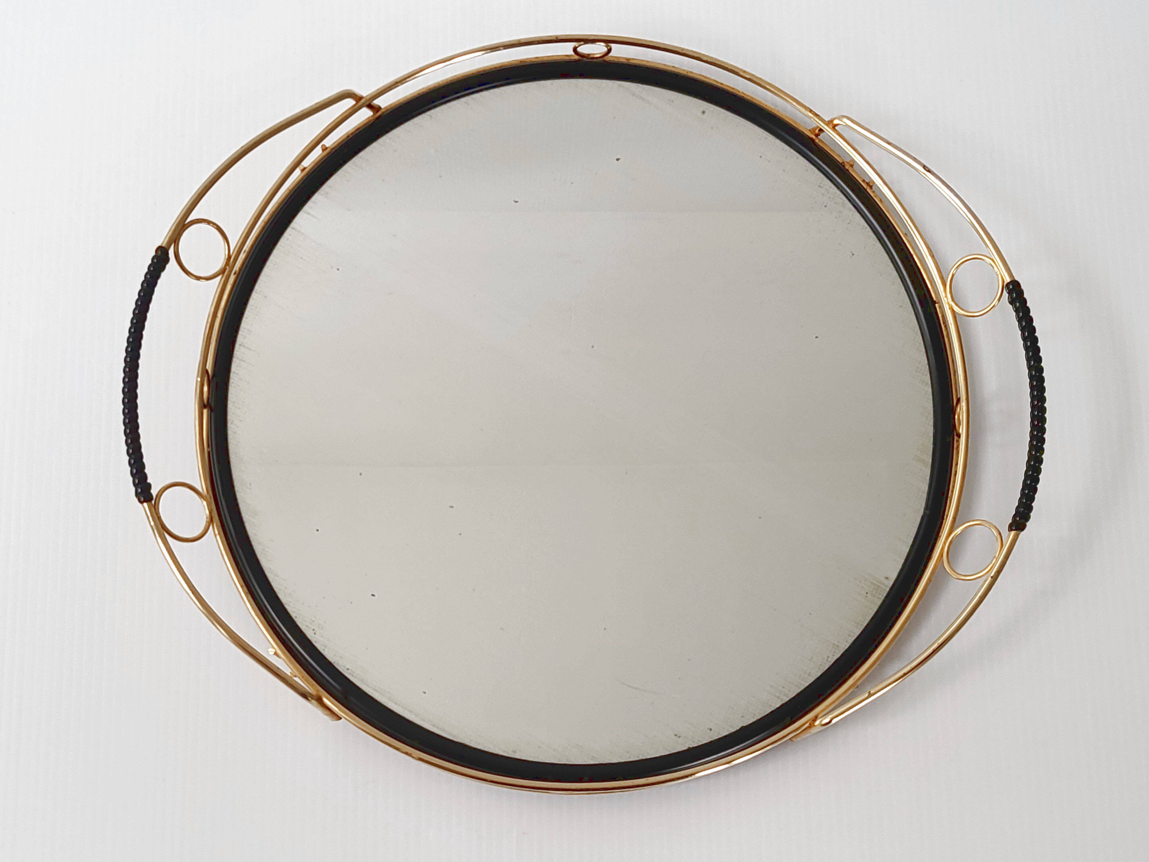 Vintage mirror tray 1950