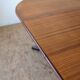 Scandinavian teak oval table from the 1960s, extendable up to 243 cm.
