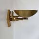 Pair of vintage brass wall lights, France 1970