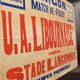Affiche "Match de Rugby" - Ville de Langon - Années 1930