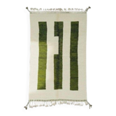 Tapis en laine pure fait main taille 100 x 200 cm