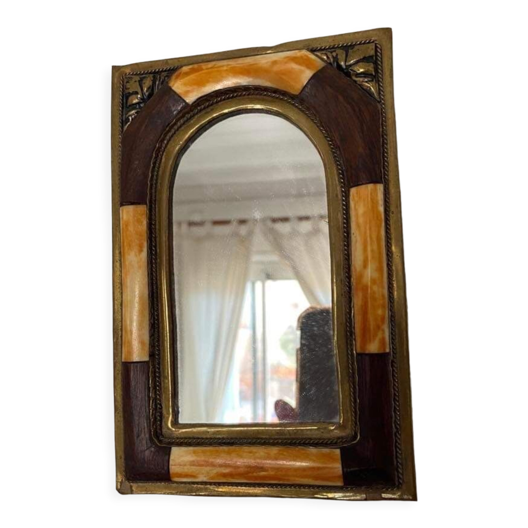 Mirror shaped window, 11x17 cm