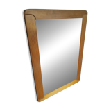 Miroir scandinave vintage en pin
