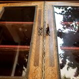 Secretary with marquetry library