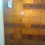 Armoire en bois palissandre laquée marqueterie